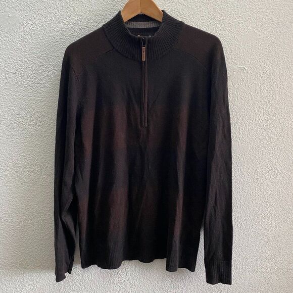 SmartWool 1/4 Zip Merino Wool Blend Pullover Sweater Men's Large SW000223 - Picture 1 of 5